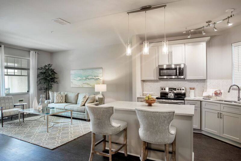 Open concept kitchen at terraces at peridia, apartments for rent in bradenton
