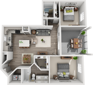 Apartment Floor Plan at Terraces At Peridia, located in Bradenton, FL.